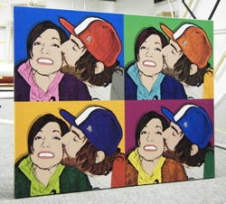 Warhol style 4 panel - couples